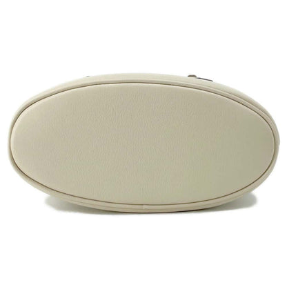 GUCCI Diana Bamboo Handbag White 750396 Leather Size Small