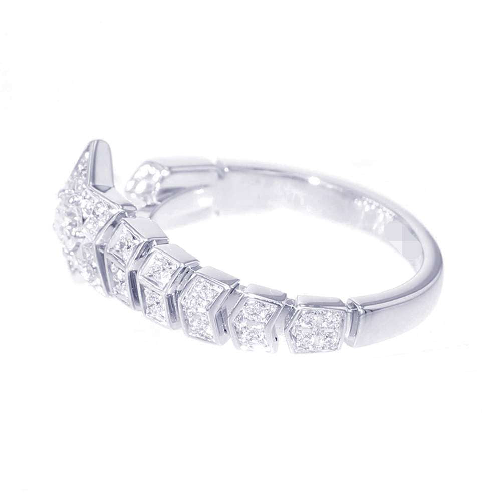 Chanel Comet Collection Ring Size 53/#13 J11457 18K White Gold