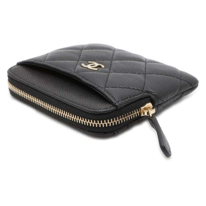 Chanel Matelasse CardCoin purse Black AP2061 Caviar Leather