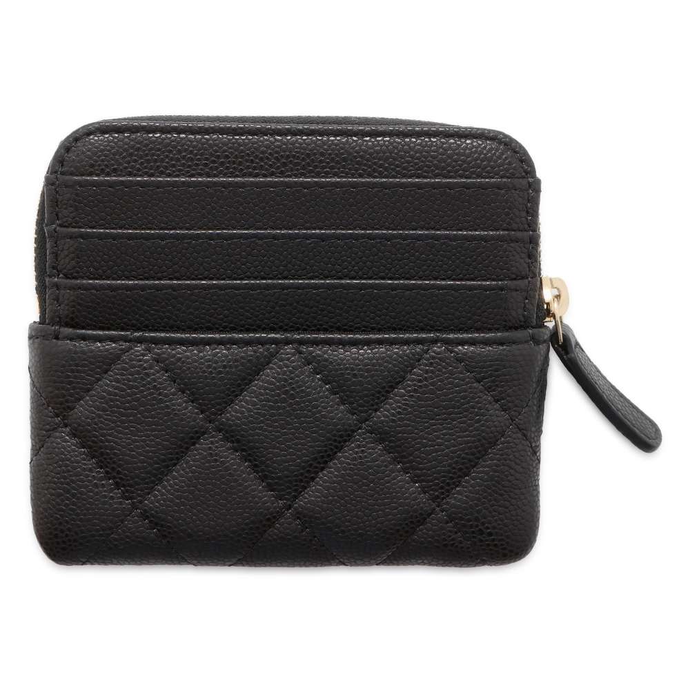 Chanel Matelasse CardCoin purse Black AP2061 Caviar Leather