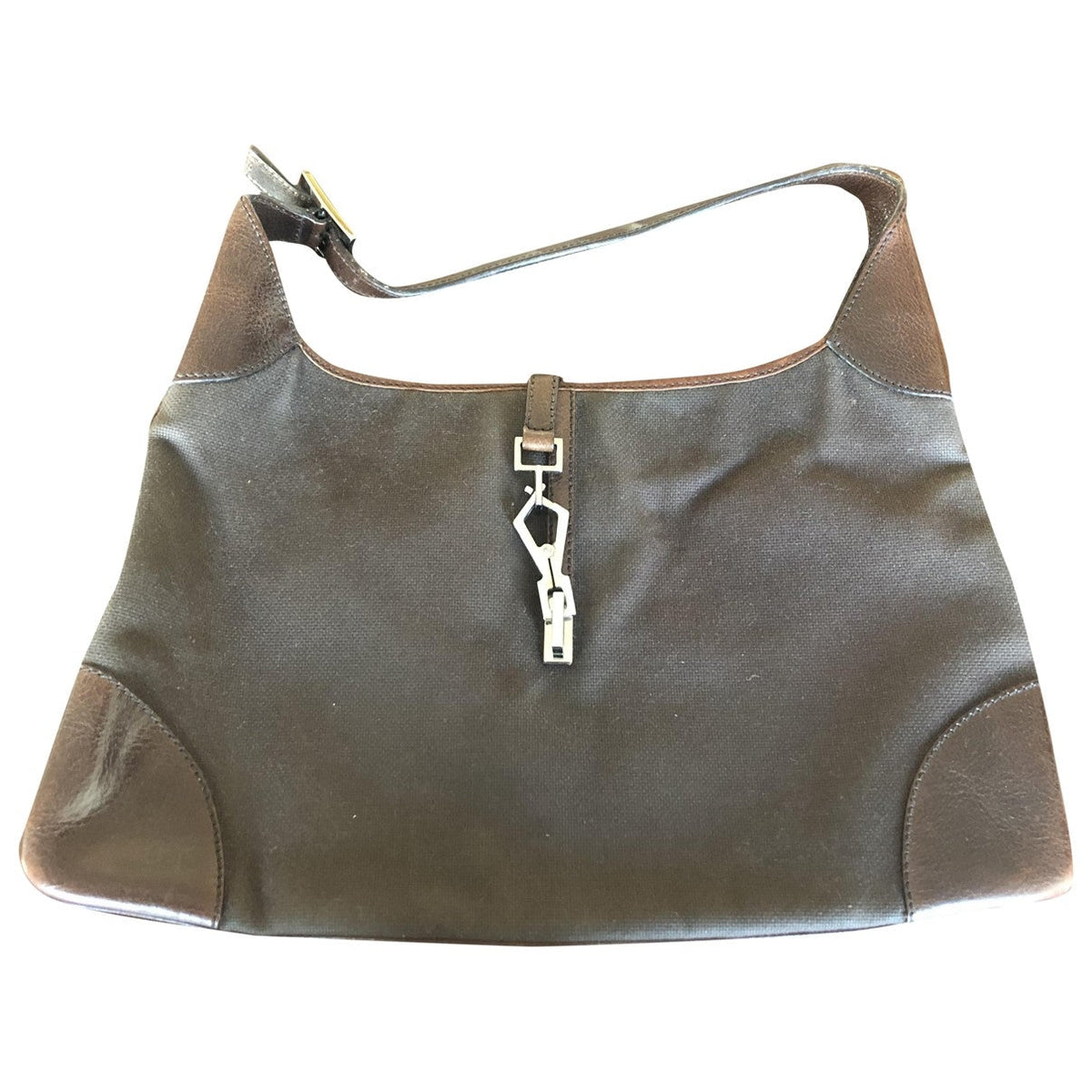 Gucci jackie vintage  brown cloth handbag