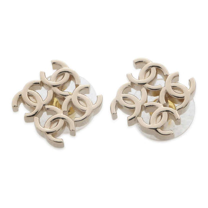 Chanel CC Logo Earrings Gold ABE270 Metal