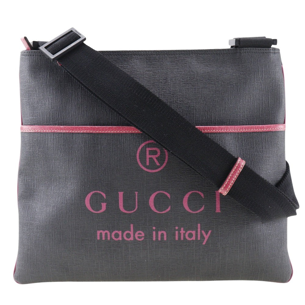 Gucci Gg Supreme Black Leather Shoulder Bag ()