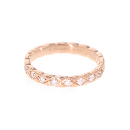 Chanel Coco Crush Diamond Ring Size 55/#15 18K Pink Gold