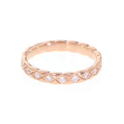 Chanel Coco Crush Diamond Ring Size 55/#15 18K Pink Gold