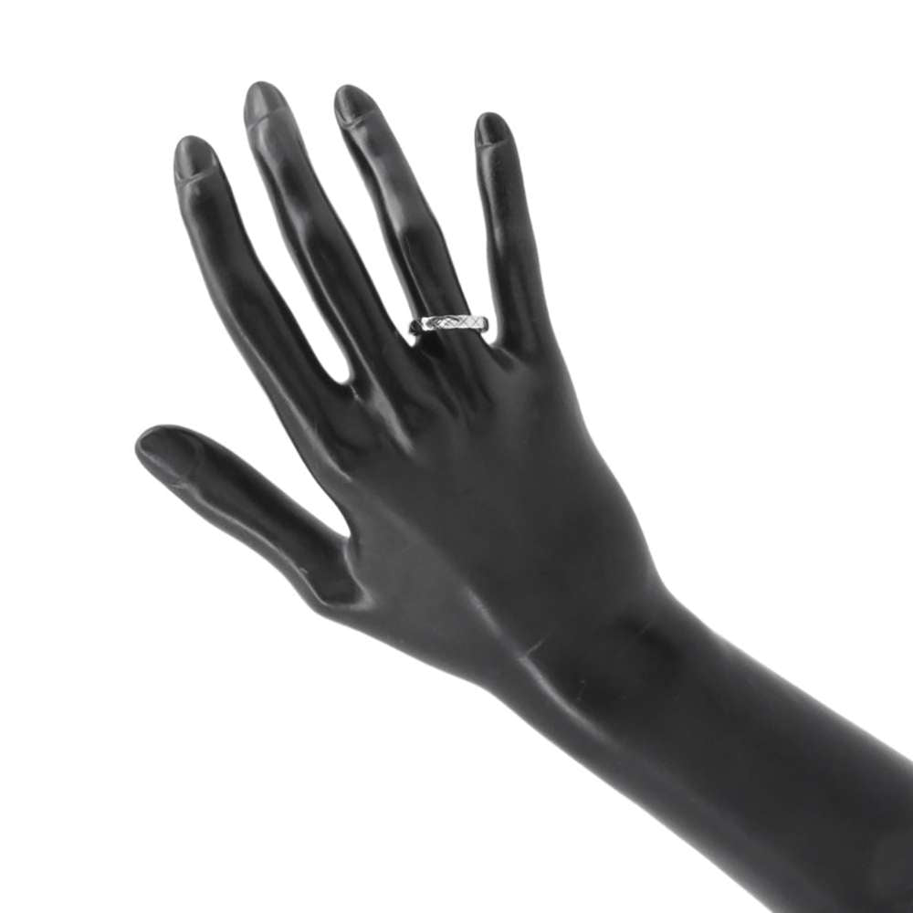 Chanel Coco Crash Ring Size 51/#11 J11793 18K White Gold