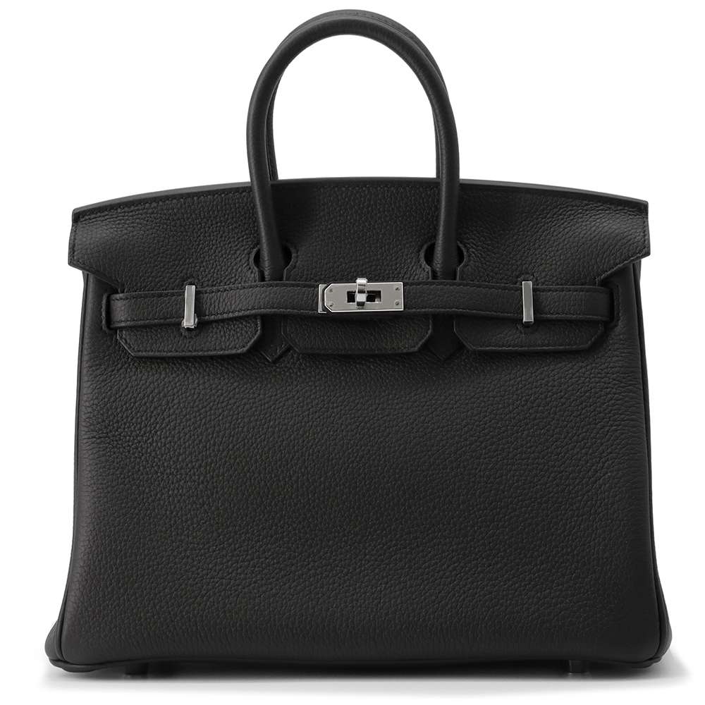 HERMES Birkin Black Togo Leather Size 25