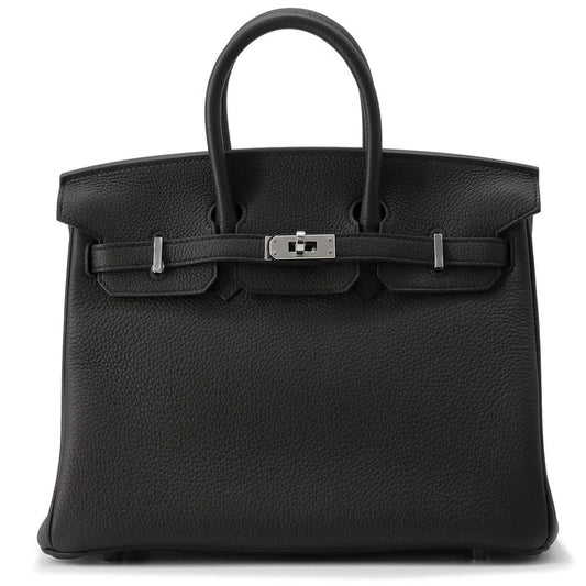 HERMES Birkin Black Togo Leather Size 25