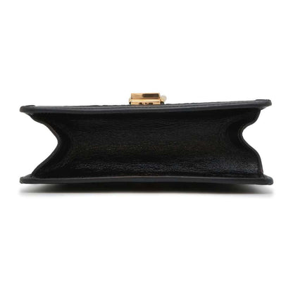 GUCCI Silvi Black 470270 Velour Leather