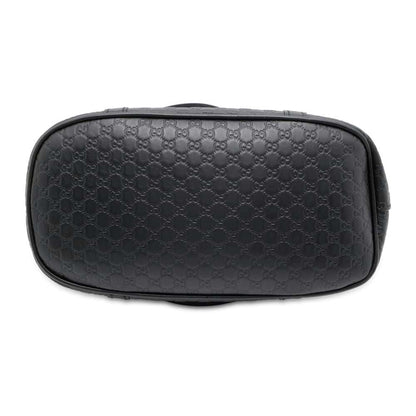 GUCCI Micro Gucci Shima Handbag Black 449654 Leather