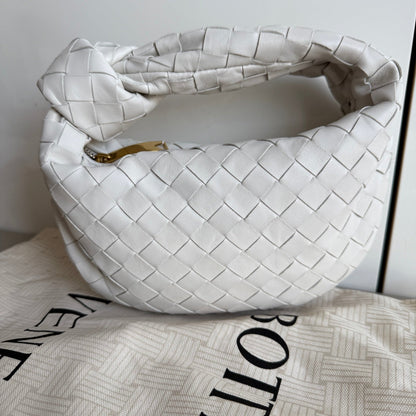 Bottega Veneta Jodie Mini White Leather Gold Hardware