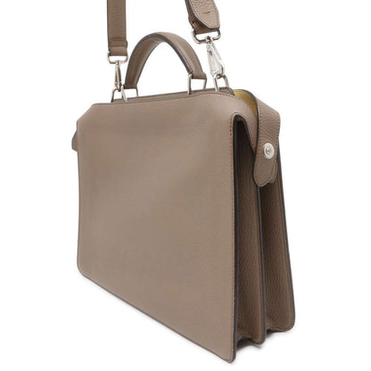 FENDI Peekaboo Icy You Brown 7VA529 Leather Size Medium