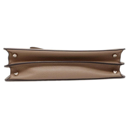 FENDI Peekaboo Icy You Brown 7VA529 Leather Size Medium