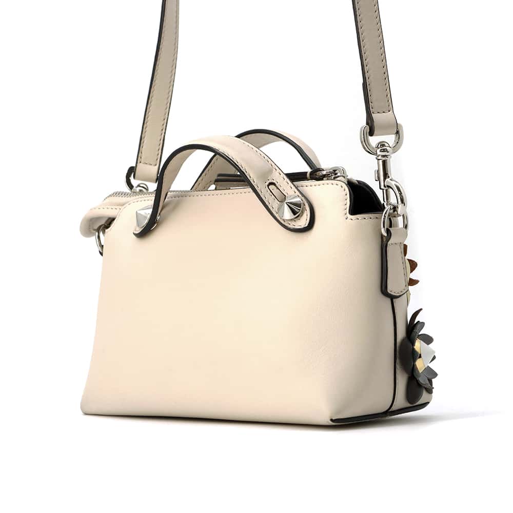 FENDI By the way Ivory 8BL135 Leather Size Mini