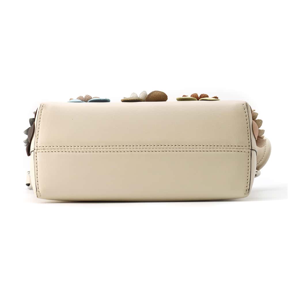 FENDI By the way Ivory 8BL135 Leather Size Mini