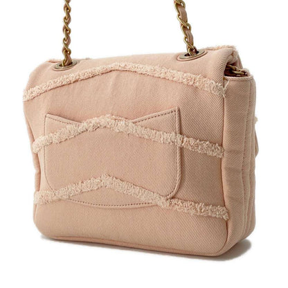 Chanel COCO Flap ChainShoulder Bag Pink AS1595 Denim