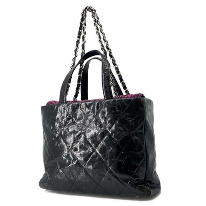 Chanel Matelasse Portobello 2wayChainBag Black Leather Tweed