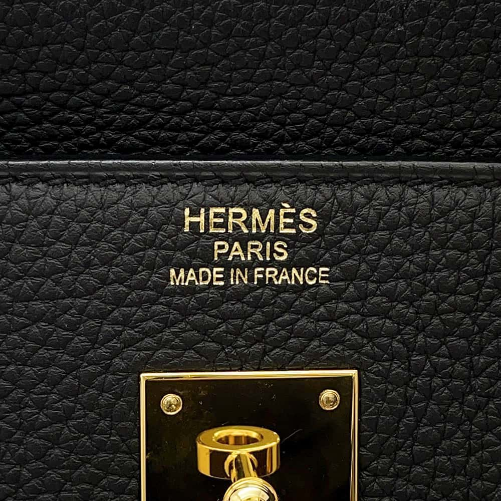 HERMES Birkin Black Togo Leather Size 40