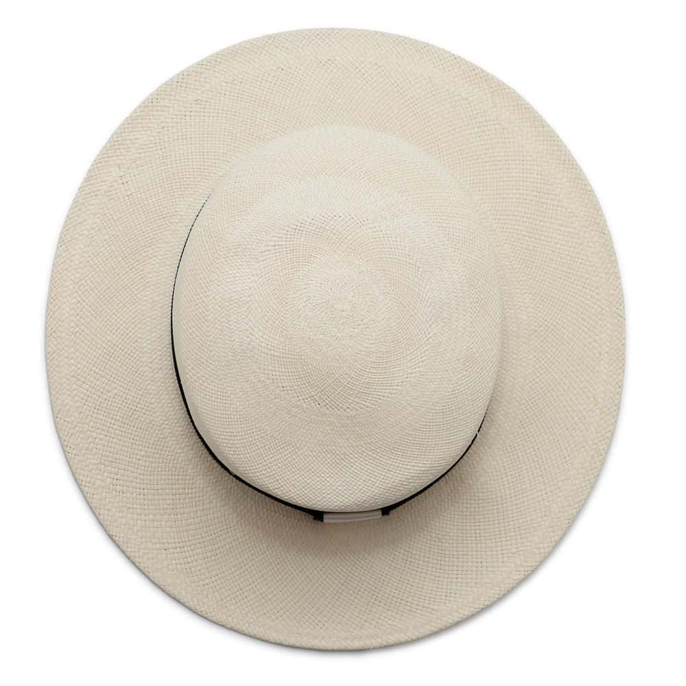 Chanel straw hat Size M Beige/White Straw