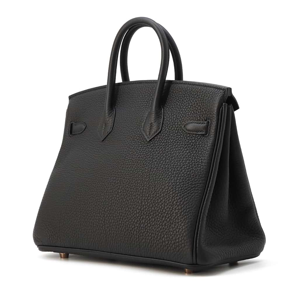 HERMES Birkin Black Togo Leather Size 25