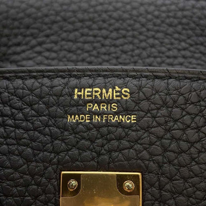 HERMES Birkin Black Togo Leather Size 25