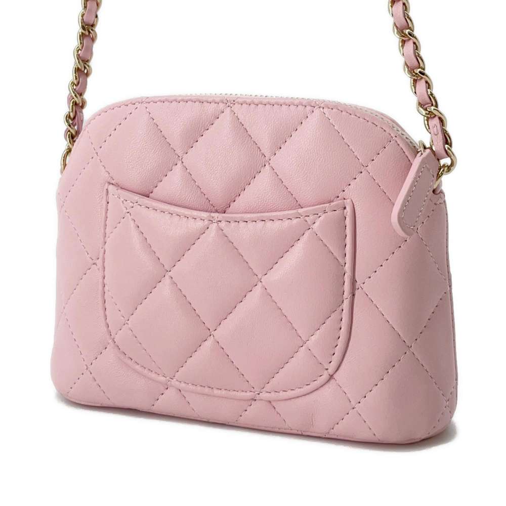 Chanel Chain Clutch Shoulder Bag Pink AP4000 Lambskin