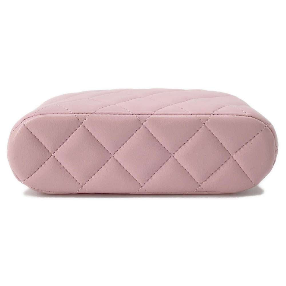 Chanel Chain Clutch Shoulder Bag Pink AP4000 Lambskin