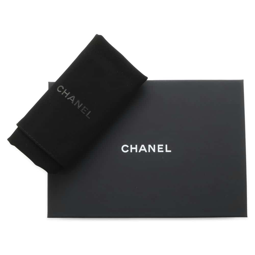 CHANEL Boy Chanel Chain Wallet Gray AP1117 Caviar Leather