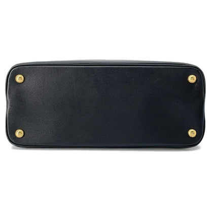 PRADA 2WAY Handbag Black BL0837 Leather