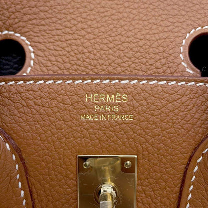 HERMES Birkin Verso Gold/Graphite Togo Leather Size 25