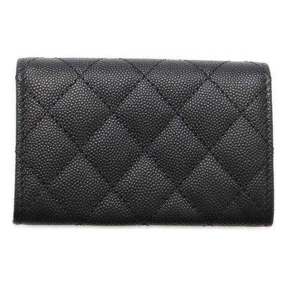 Chanel Matelasse Flap Card Case Black AP4178 Caviar Leather