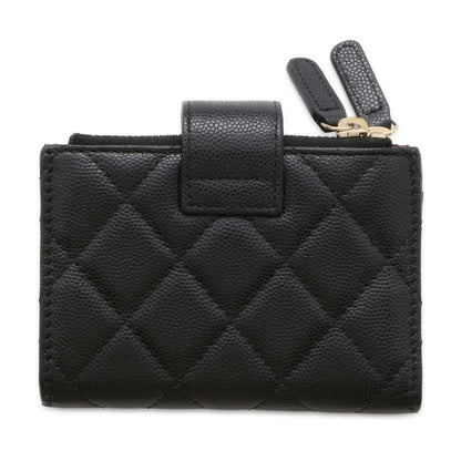 Chanel Double zip Coin purse Black AP1928 Caviar Leather