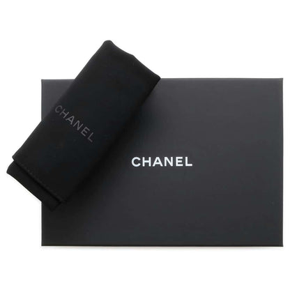 CHANEL Matelasse Chain wallet Black Shiny Lambskin