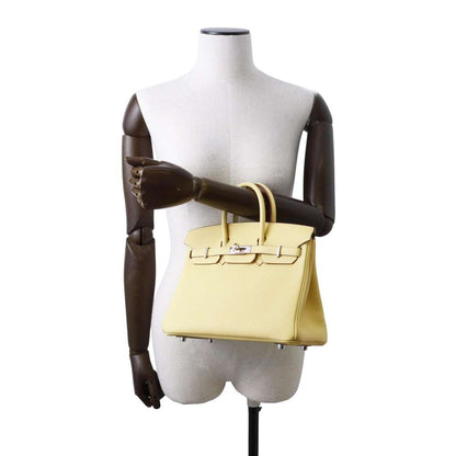 HERMES Birkin Jaune Poussin Togo Leather Size 25