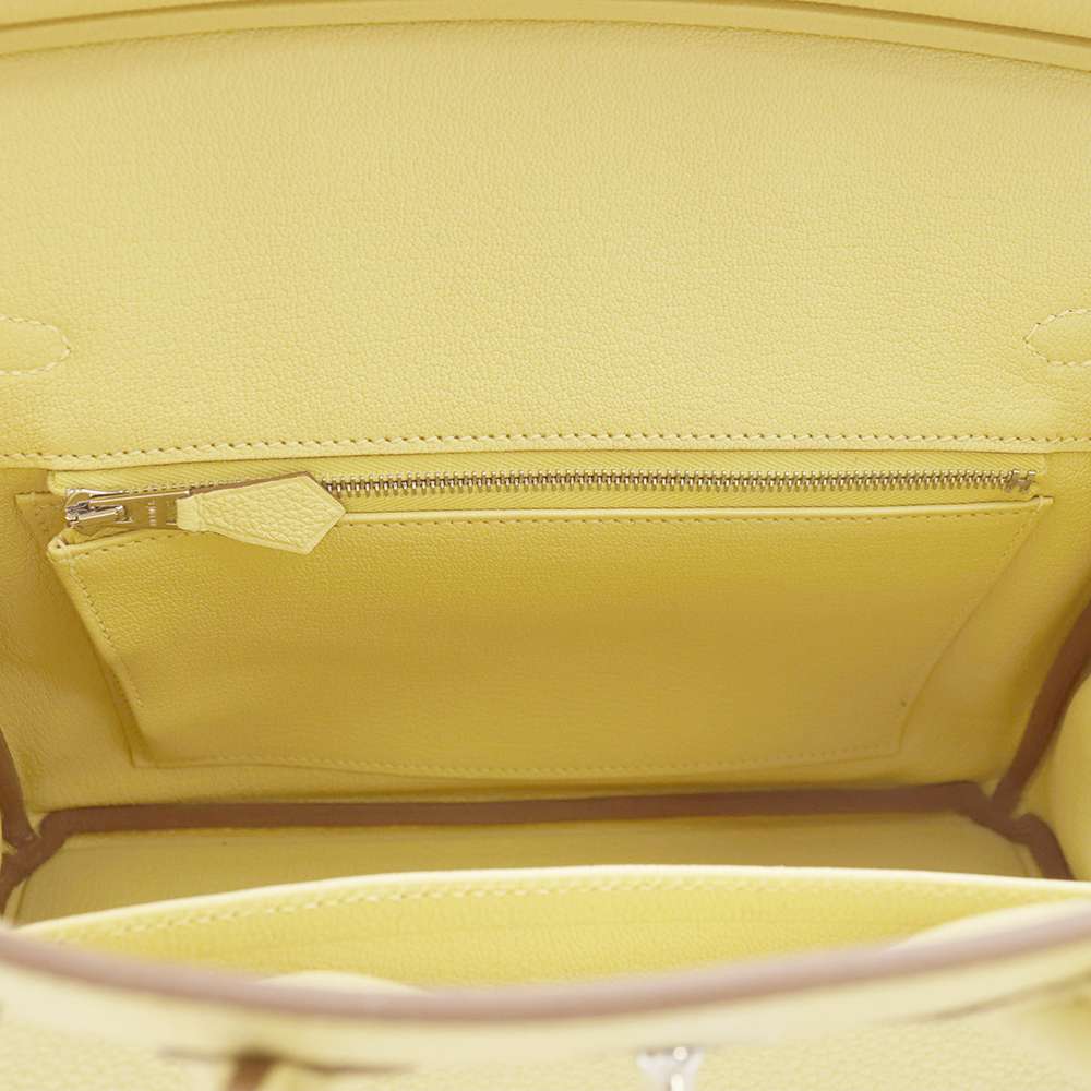 HERMES Birkin Jaune Poussin Togo Leather Size 25