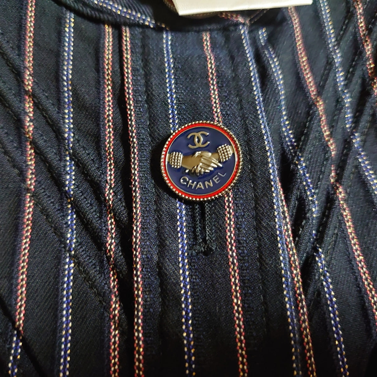 Chanel Jacket Blue 38