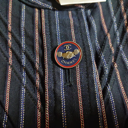 Chanel Jacket Blue 38