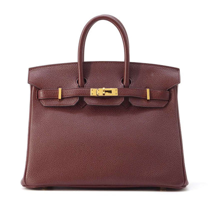 HERMES Birkin Bordeaux Togo Leather Size 25