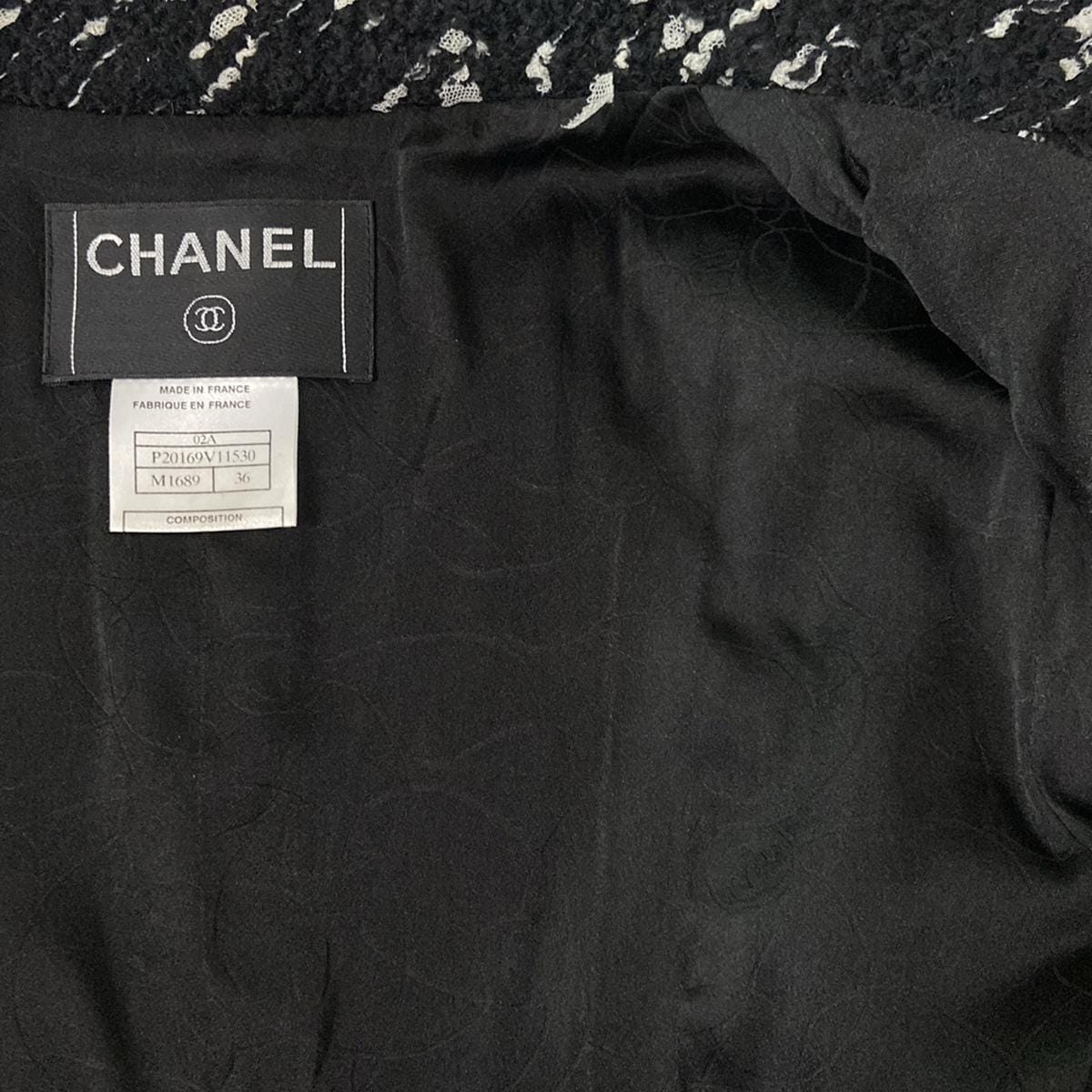 Chanel Black & White Jacket, 36