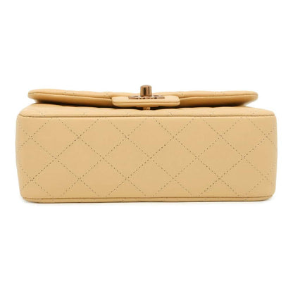 Chanel Mini Matelasse ChainShoulder Bag Beige A69900 Lambskin