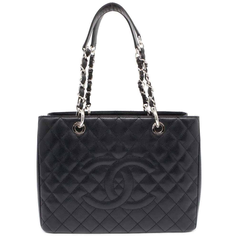 Chanel Matelasse GST Chain Tote Black A50995 Caviar Leather