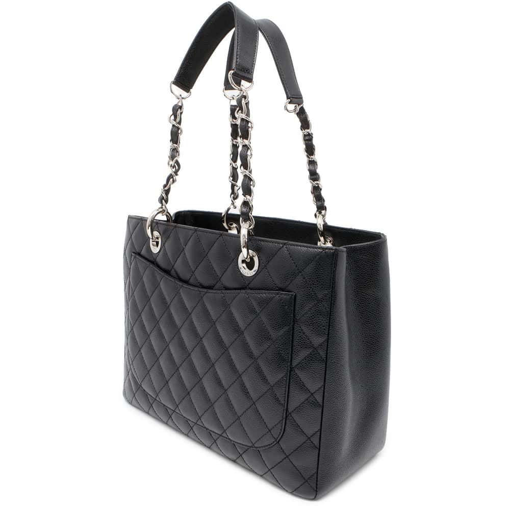 Chanel Matelasse GST Chain Tote Black A50995 Caviar Leather