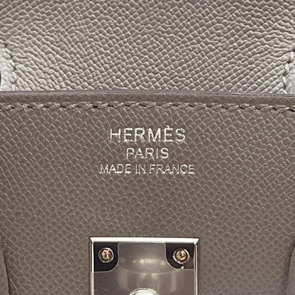 HERMES Birkin Sellier Gris Meyer Veau Madame Size 25