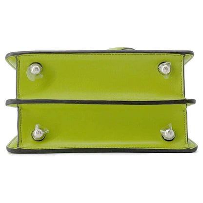 FENDI Peekaboo ISeeU Green 8BN335 Leather Size Petit