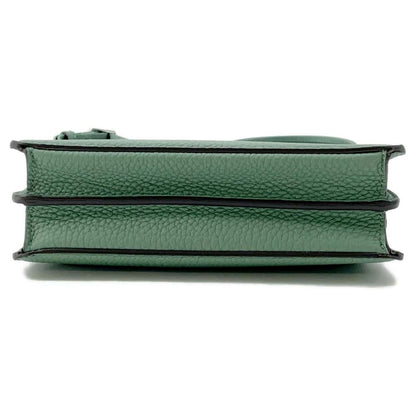 FENDI Peekaboo I.C.U. X-Cross 2WAY Shoulder Bag Green 7VA582 Leather Size Small
