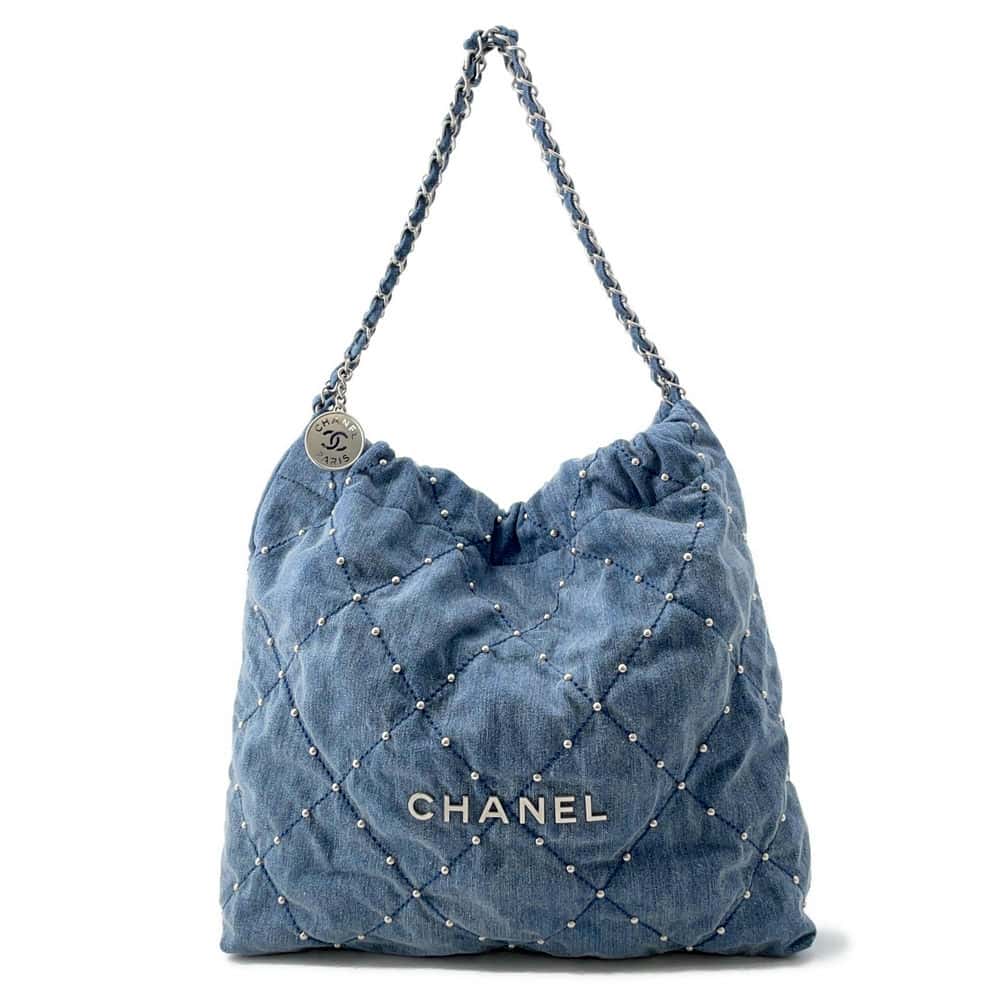 Chanel Chanel 22 Matelasse Blue AS3261 Denim