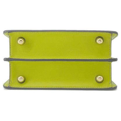FENDI Peekaboo ISeeU Light Green 8BN335 Leather Size Petit