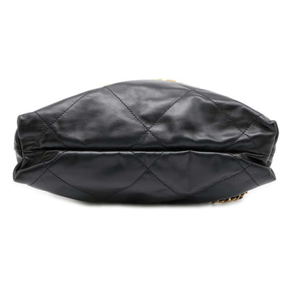 Chanel Chanel 22 Backpack Black AS3859 Shiny Calf Leather
