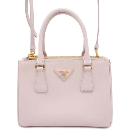 PRADA Saffiano Leather Galleria Small Bag Pink 1BA896 Leather