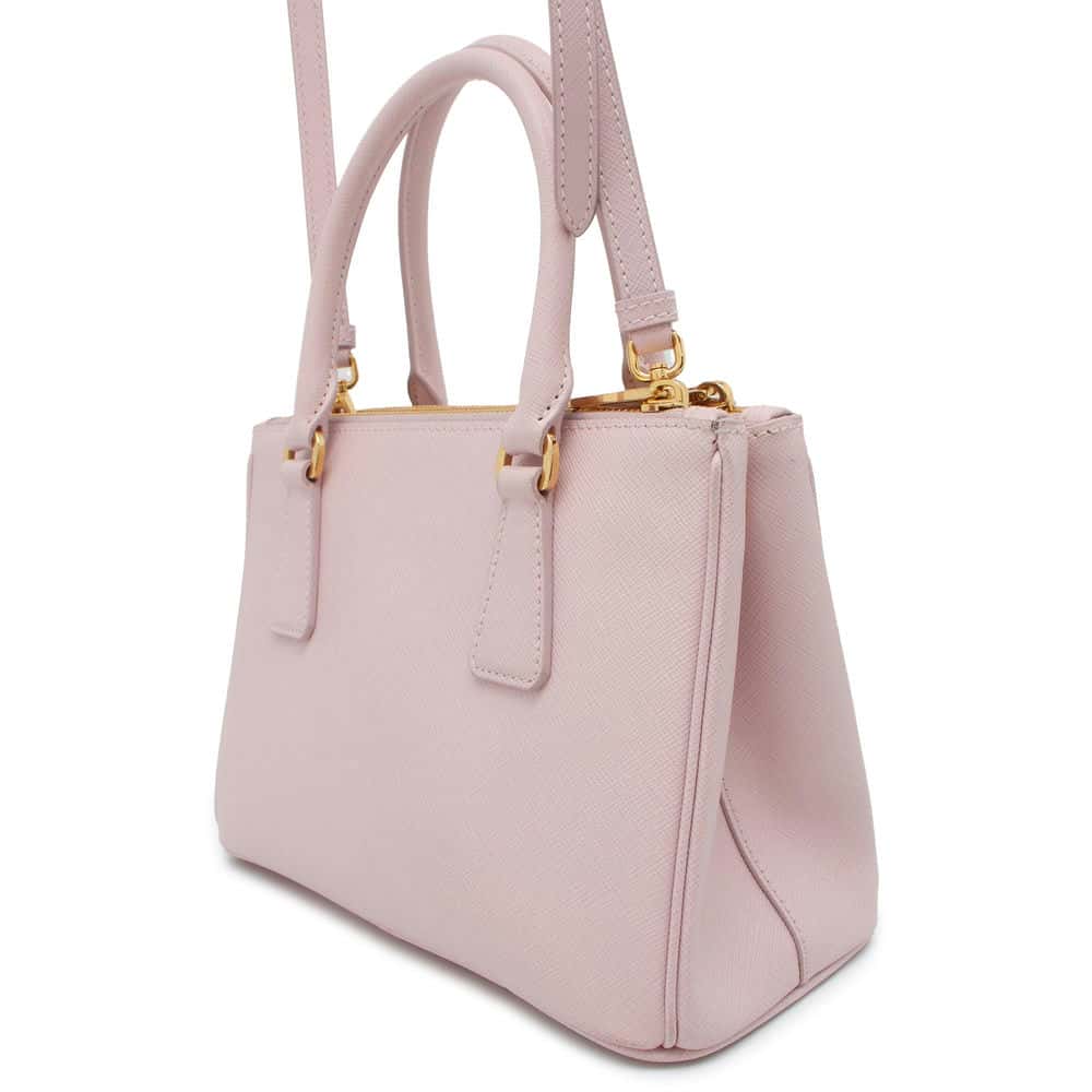 PRADA Saffiano Leather Galleria Small Bag Pink 1BA896 Leather